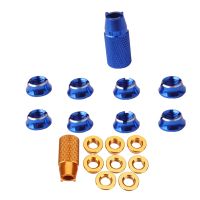 2 set Radio Transmitter Switch Fixed Nut &amp; Installation Spanner For RadioLink Futaba JR Remote Controller T8FG T14SG T18Sz T16Sz - Blue &amp;,Yellow