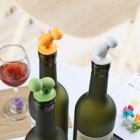 Cute Wine Bottle Stopper Mixproof Label 7 pcs/set Leak Free Silicone Wine Glass Drink Cup Marker Stopper Bar Party Supplies Bar Wine Tools