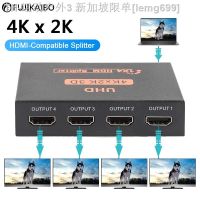 【CW】❖❈✣  HDMI-Compatible Splitter 1080P 1 4 Out Video Switcher Cable 1x4 Hub PS4 Laptop TV Projector