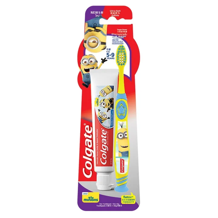 Colgate Kids 59 Minions Ultra Soft Toothbrush Minions Toothpaste 40g