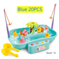 2021Kids Fishing Toy Child Play House Educational Toys Duck Fishing Games Electric Water Cycle Music Light Outdoor Toys for Children