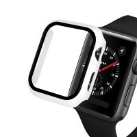 กระจก + ฝาครอบสำหรับนาฬิกา Apple 7 41มม. 45มม. ปกป้องหน้าจอสำหรับ IWatch Series 6 SE 5 4 3 2 1 38มม. 40มม. 42มม. 44มม.