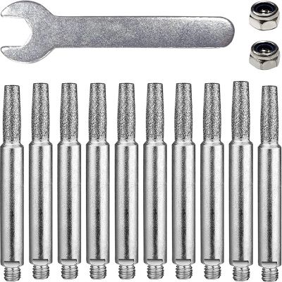 1Set Chainsaw Sharpening Bits High Hardness Chainsaw Grinding Stone Silver for 8-22Inch Chain Saw