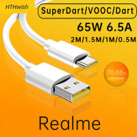 Realme 65W Fast Charging Data Cable Type-C Original โทรศัพท์มือถือสายชาร์จ65W 6.5A Super Fast Charging สำหรับ Huawei Xiaomi Redmi OPPO VIVO Super Dart Vooc Realme 7 Pro 8 8i 9 Pro 9i 6 X50 GT2 GT