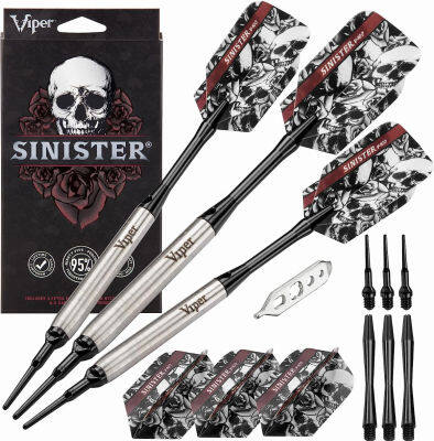 ‎Viper by GLD Products Viper Sinister 95% Tungsten Soft Tip Darts 16 grams Teardrop Barrel