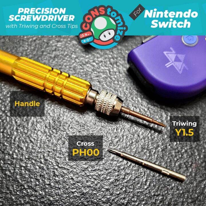 Precision Screwdriver set for Nintendo Switch Triwing (Y) and Cross