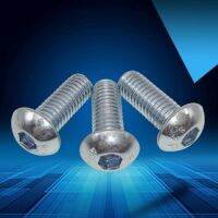 3pcs M12 10.9 level Mushroom head bolt Galvanized Semi-rounds heads Allen screw Round cup Hexagon socket Mechanical screws Nails Screws  Fasteners