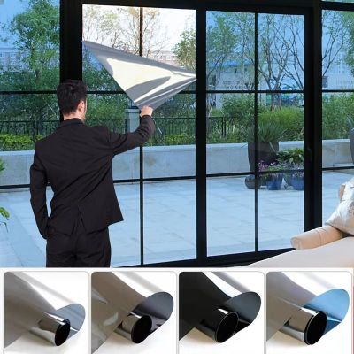 Way Mirror Window Privacy Film Anti UV Blocking Reflective Tint for Office Room