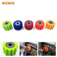 ✸┅⊕ OTOM Motorcycle Universal M8/M10 Guide Serrated Chain Rollers Multicolor Tensioner Pulley Wheel Motocross Bearing Accessories