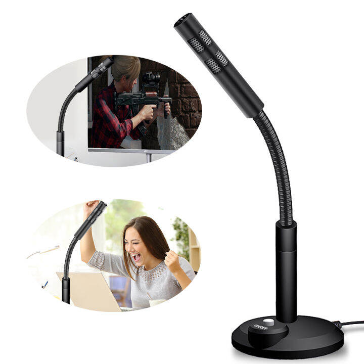 Adjustable USB Laptop Microphone Mini Studio Speech Microphone Stand