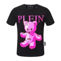 2022 Tshirt Mens Bear Hot Diamond European And American Plein Trend Lovers Tshirt 100% cotton T-shirt