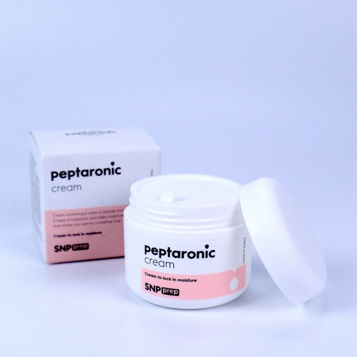 snp-prep-peptaronic-cream-เอสเอ็นพี-เพรพ-เปปทาโรนิค-ครีม-55ml-ครีมบำรุงผิวหน้า-ช่วยให้ผิวนุ่มชุ่มชื่น-ของแท้นำเข้าจากเกาหลี