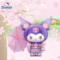 ของแท้ Sanrio รูป Blossom และ Wagashi Series Pompompurin Mymelody Kuromi Cinnamoroll Action Figurines ตุ๊กตาตุ๊กตาเด็กของเล่น