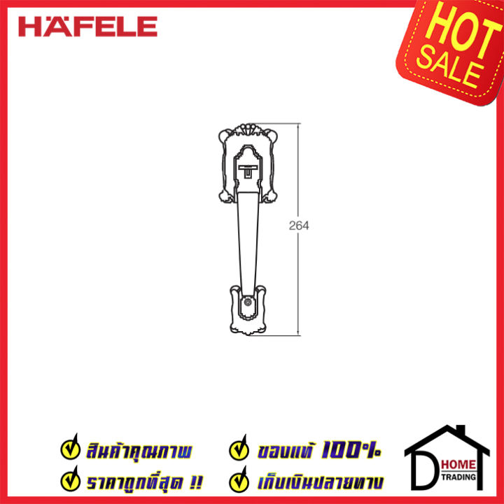 ถูกที่สุด-hafele-มือจับหลอก-แบบเดี่ยว-ซิงค์อัลลอยด์-dummy-door-handle-สีทองแดงรมดำ-489-94-326-มือจับประตูหลอก-ด้ามจับประตูหลอก-ประตู-เฮเฟเล่-ของแท้-100