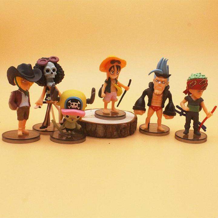 candy-style-วันพีช-one-piece-cake-decoration-baking-decoration-6-q-version-dolls-hand-made-model-decorations-luffy-soron-choba