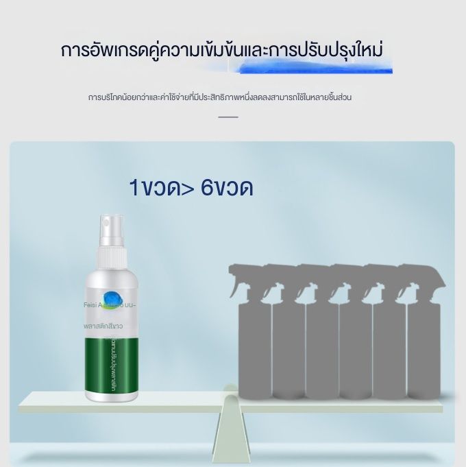 คลังสินค้าในประเทศไทย-100ml-น้ำยาขจัดคราบพลาสติก-เปลือกพลาสติกสีเหลืองตกแต่งใหม่-เครื่องปรับอากาศสีเหลือง-ส่วนพลาสติก-การตกแต่งใหม่-ตัวแทนตกแต่งพลาสติกสีขาวสีเหลือง-ตัวแทนตกแต่งใหม่เพื่อขจัดคราบพลาสติ