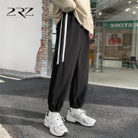 2Rz Mens Clothing Ice Silk Casual Pants Mens Spring And Autumn Summer Sports Pants Slim Trousers Fashion Ankle-Tied Boys Pants