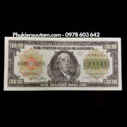 Tờ Lưu Niệm 1 Triệu USD Hình Benjamin Franklin Dạ Quang - TMT Collection