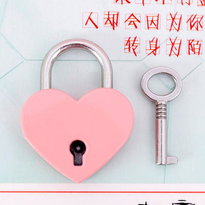 Padlocks Lock Diary Key Padlock Pink Romantic With Heart Antique Shape