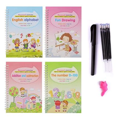 Magic Practice Copybook English Tracing Grooves design Baby Writing Drawing Book Childrens Learning Enlightenment Optimization