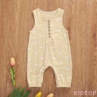 ✨KidsupBaby Boys Sleeveless Romper Breathable Simple Style Jumpsuit