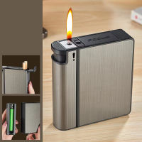 2-in-1 Automatic Ciggarrette Case Lighter Holder Coarse Ciggarett Storage Box