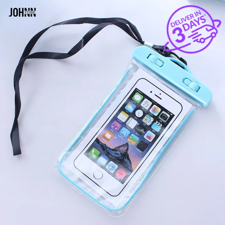🔥JOHNN Mobile Phone Waterproof Bag Fluorescent Outdoor Sports Swimming