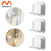 Toothbrush Storage Rack Wall-mounted Toothbrush Holder ABS Material Non-perforated Portable Bathroom Rinse Toothpaste Cup Holder