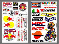 สติ๊กเกอร์แต่งรถ RED BULL HONDA HRC REPSOL AGV  รถมอเตอร์ไซค์ บิ๊กไบค์ รถซิ่ง สติ๊กเกอร์ติดกระจก แต่งรถรถยนต์ รถกระบะ ติดหมวกกันน็อค จำนวน 2 แผ่น