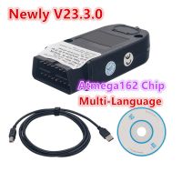 Best VAG V2 OBD2 Cable V2 ATMega162 Chip For VAG OBDII USB Interface Multi-language For VW AUDI Skoda Seat Unlimited VINs ATMEGA