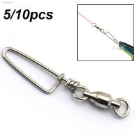 ☍ 10pcs Fishing Swivels Connector Snap 0 -8 Ball Bearing Rolling Swivel For Fishhook Lure Carp Fishing Accessories