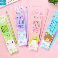 WT【Fast Delivery】Wooden Children Cartoon Writing Pencil Lead-Free Hb Pencil Drawing Stationery For Painting Writing Kids Gifts1【cod】