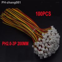 100pcs PH2.0 200MM Mini Micro JST PH2.0 3P 26AWG Connector Male Female 3-Pin Plug with Wires Cables