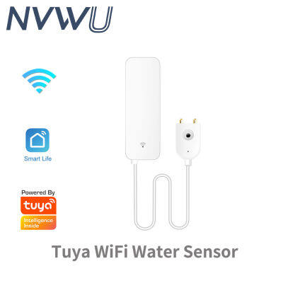 Tuya WiFi Smart Water Sensor เครื่องตรวจจับการรั่วไหลของน้ำท่วม Water Leakage Alarm Water Security Protection Sensor Smart Home Smart Life