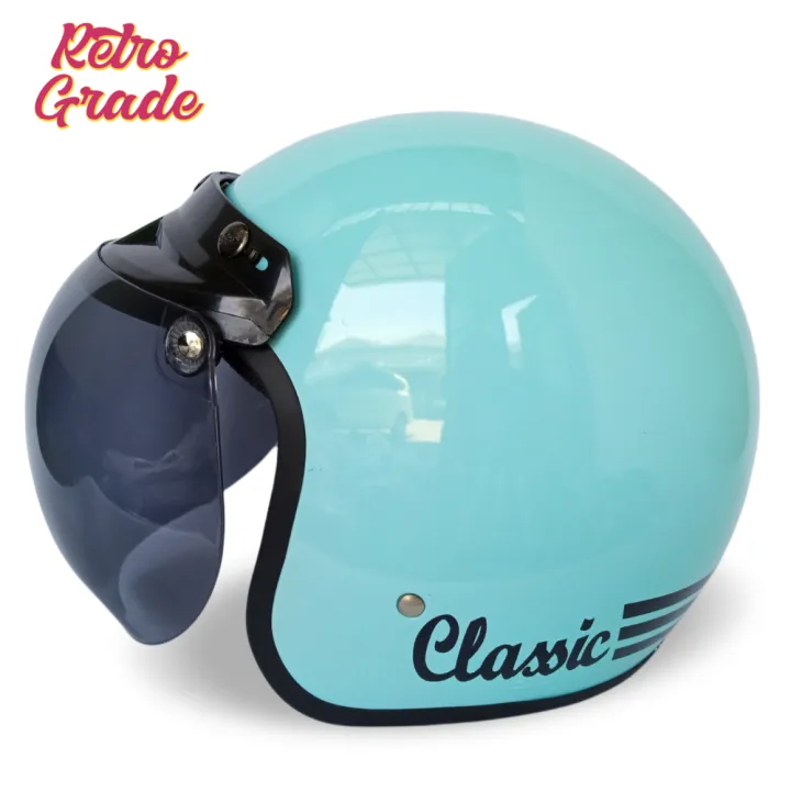 Helm Bogo Dewasa Retro Classic SNI Cat Garis Kaca Bobo Bkn JPN INK JPX ...