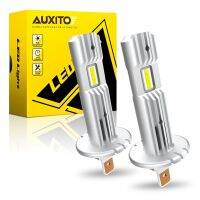 AUXITO ไฟ LED 2ชิ้นสำหรับรถยนต์ H1ไฟแอลอีดีสว่างมากไฟหน้าขนาดเล็กหลอดไฟสำหรับ Subaru Opel Astra K H Gtc Corsa D Insignia Hyundai