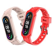 ✣卐 Design Strap Replacement for Xiaomi Mi Band 3 4 5 6 High Quality Silicone TPU Transparent Bracelet for Mi Band 6 5 Strap