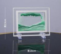 3D Colorful Moving Sand Frame Flowing Sand Art Picture Glass Sandscape in Motion Display Flowing Sand Painting Gift Home Decor