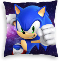 45*45ซม. Sonic Home โซฟาหมอนตกแต่งรถ Living Lumbar Cushion Cover ปลอกหมอน Office Home ตกแต่งปลอกหมอน