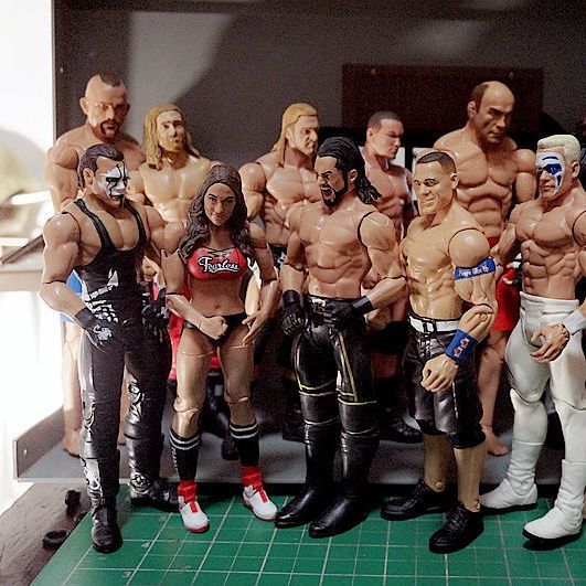 หุ่นโมเดลนักมวยปล้ำ-randy-orton-hเหี้ย-cena-mattel-ขนาด6นิ้ว