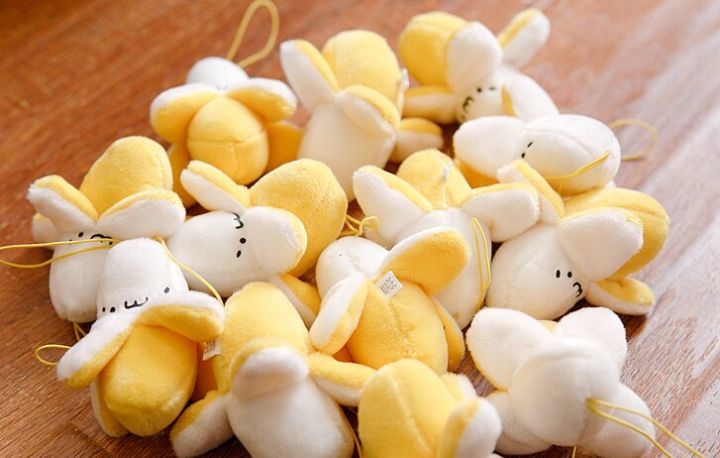 ตุ๊กตาตุ๊กตากล้วยตัวเล็ก6ซม-ใหม่ราคาถูกและมีคุณภาพดี100ชิ้นของขวัญช่อดอกไม้แต่งงาน-boneka-mainan-เชือกห้อย