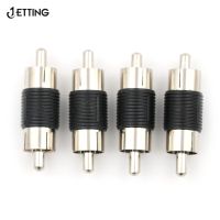 [HOT JJRQQZLXDEE 574] 4ชิ้น/ล็อต RCA ชายกับชาย RCA Coupler เชื่อมต่ออะแดปเตอร์ขายส่ง