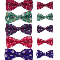 2Pcs/Set Parent-Child Christmas Bowties Christmas Bow Ties for Boys Family Men and Kids Father Mother Son Daughter Baby Children Boys Clothing