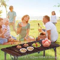 hyfvbu■  Folding Table Camp Grilling with Utensil Tables