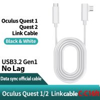 ขายดีที่สุด bnfg330 - / สำหรับ Oculus ลิงค์ USB C ไอน้ำ VR เควส/2ประเภท C 3.1สายเคเบิลข้อมูลข้อศอกเลือก3เมตร5เมตรสีขาวแอมป์; สีดำ