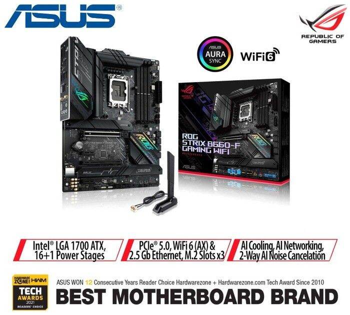 MOBO ASUS ROG STRIX B660F GAMING WIFI chipset Intel B660 Socket