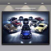 Modern Cool รถ Jaguar ภาพวาดผ้าใบกลุ่มรถยนต์ภาพโปสเตอร์รถ HD พิมพ์ Wall Art สำหรับห้องนั่งเล่นตกแต่งบ้าน