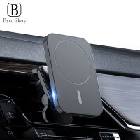 【HOT】 15W Fast Magnetic Wireless Charger Car Air Vent Phone Holder Mount Compatible Magnet Safe Case for iPhone 12 13 14 Pro Mini Max