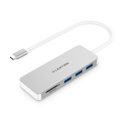USB-C Hub with USB 3.0 Ports and SDTF Card Reader Compatible New MacBook Air, -2016 MacBook Pro, Multi-Port Type C Adapter
