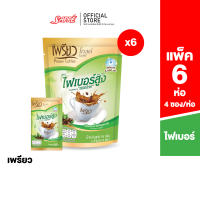 เพรียว สูตร ไฟเบอร์สูง สารสกัดจากสมอไทย (Preaw Fiber Coffee) 6 ห่อ